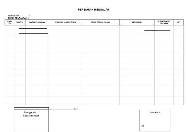 Agenda Mengajar Guru